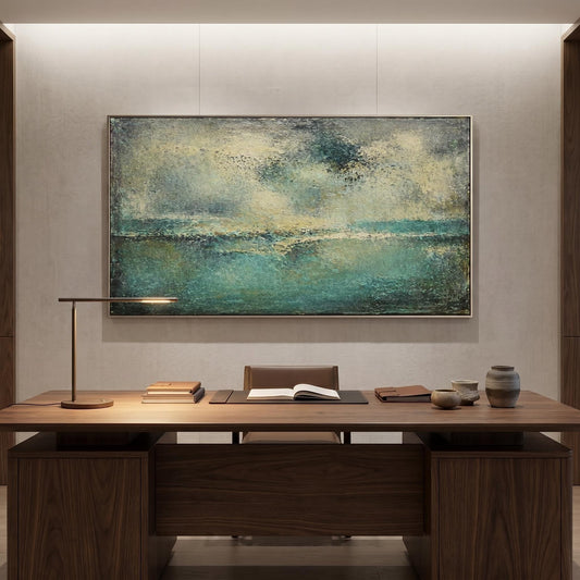 Abstract Art Painting - Misty Horizon