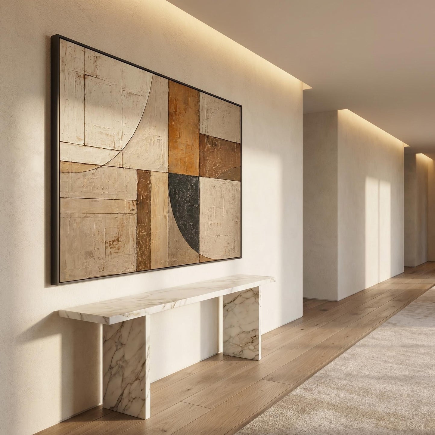 Wabi-Sabi Wall Art - Geometric Patina