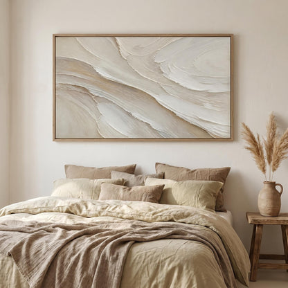 Wabi-Sabi Wall Art - Earthy Textured Tides
