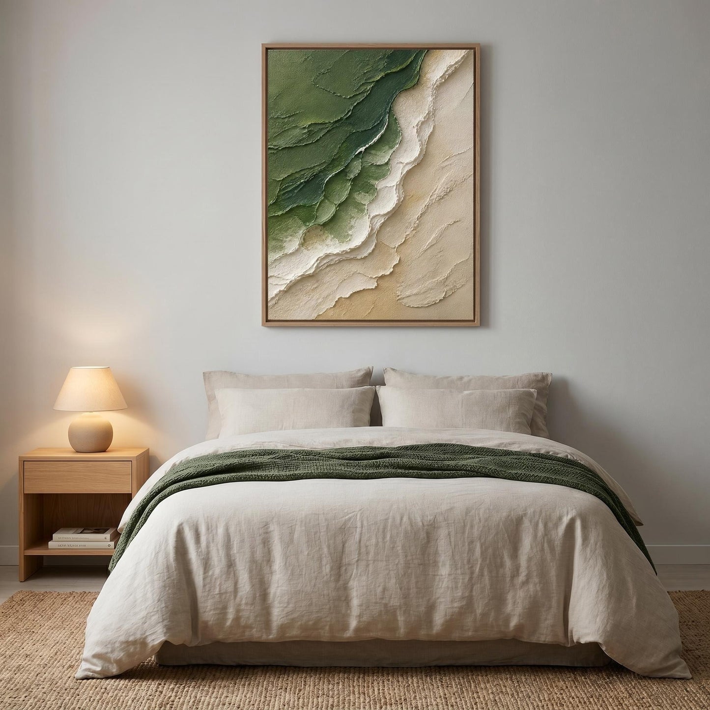 3D Textured Painting - Verdant Shoreline