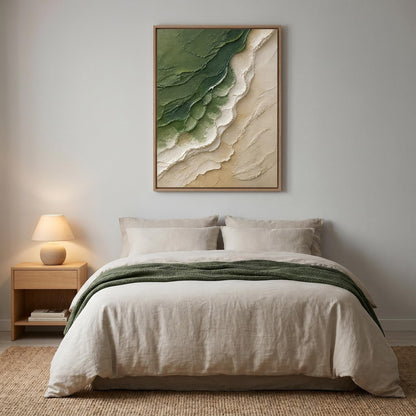 3D Textured Painting - Verdant Shoreline