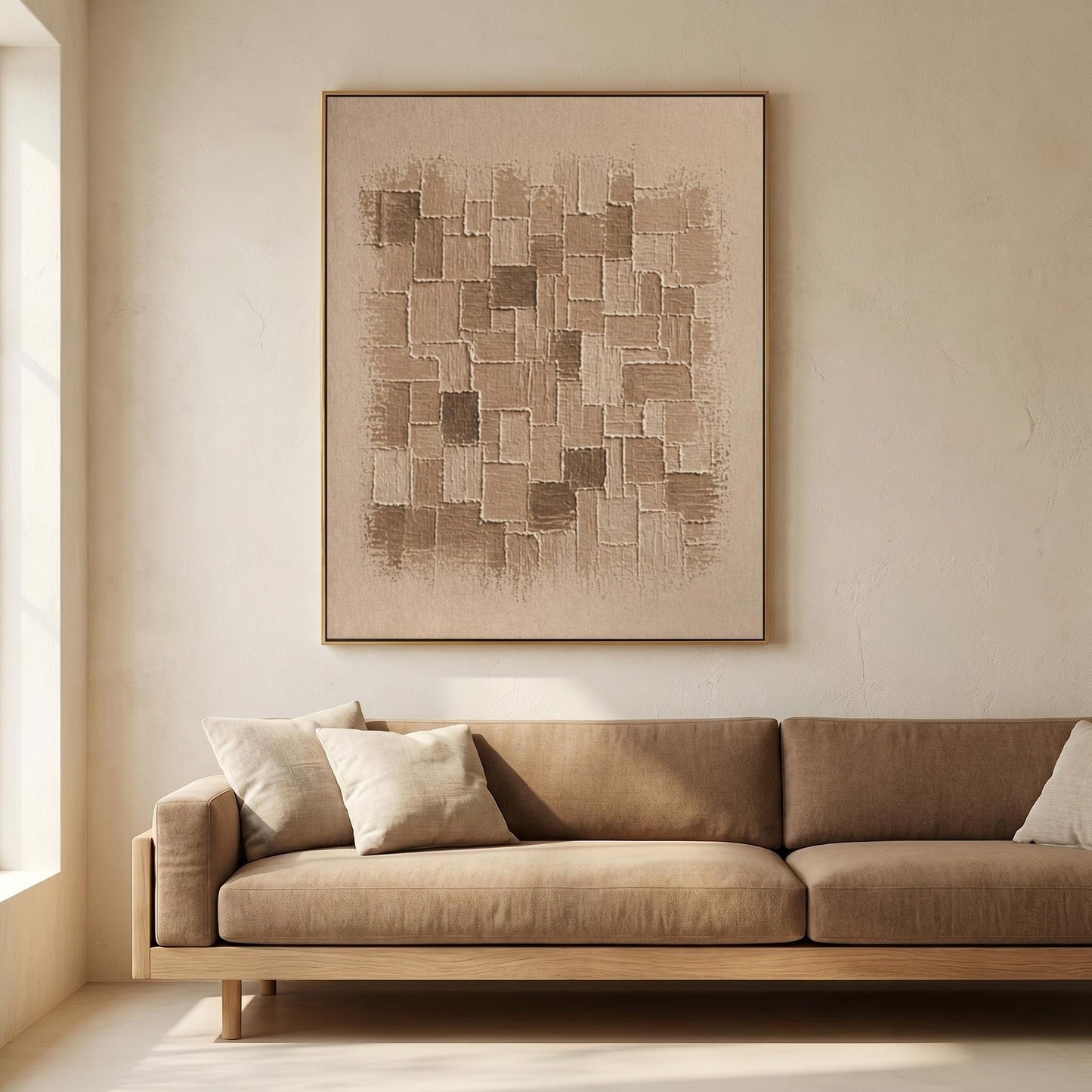 Wabi-Sabi Wall Art - Textured Mosaic