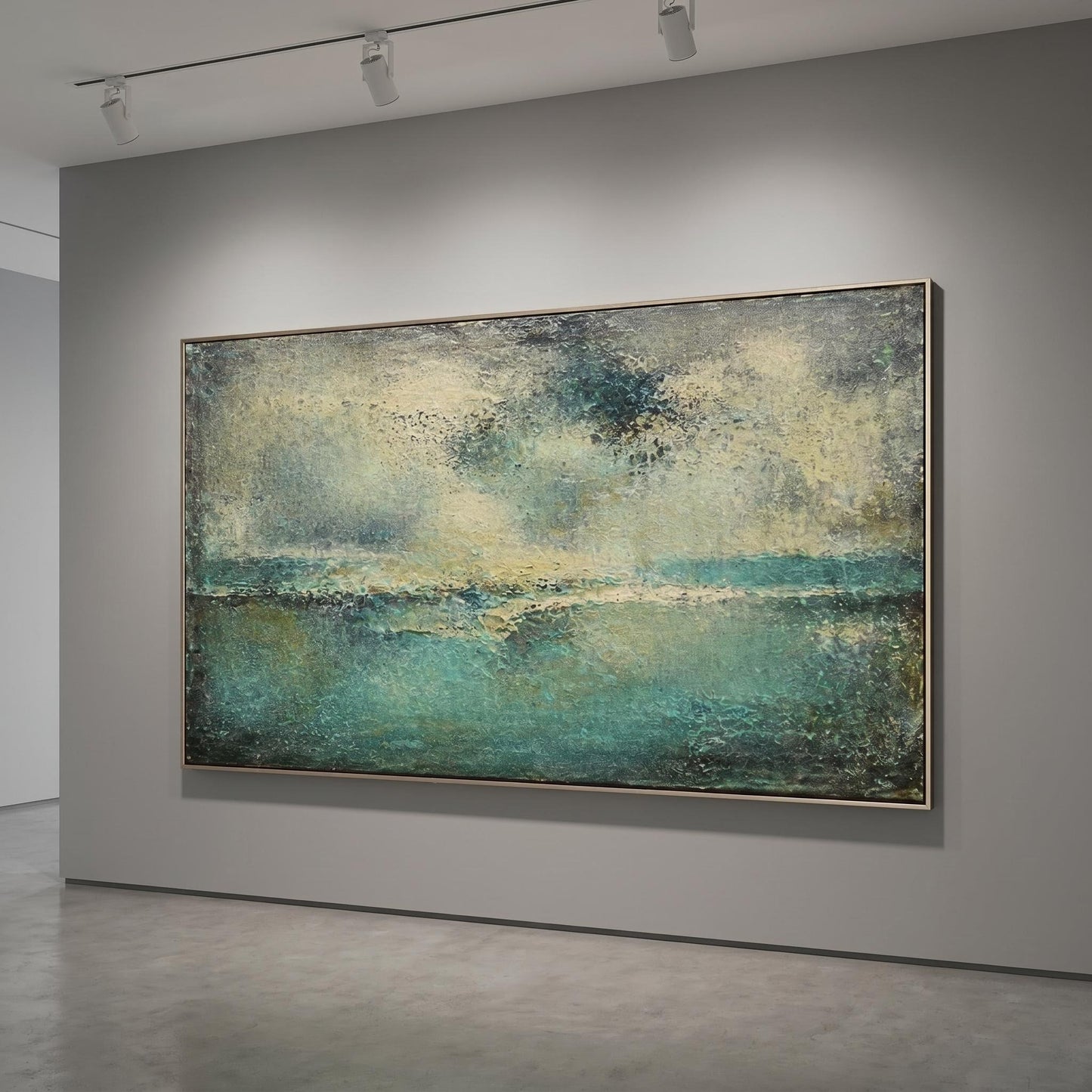 Abstract Art Painting - Misty Horizon