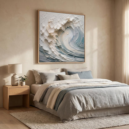 3D Textured Painting - Coastal Wave Crest