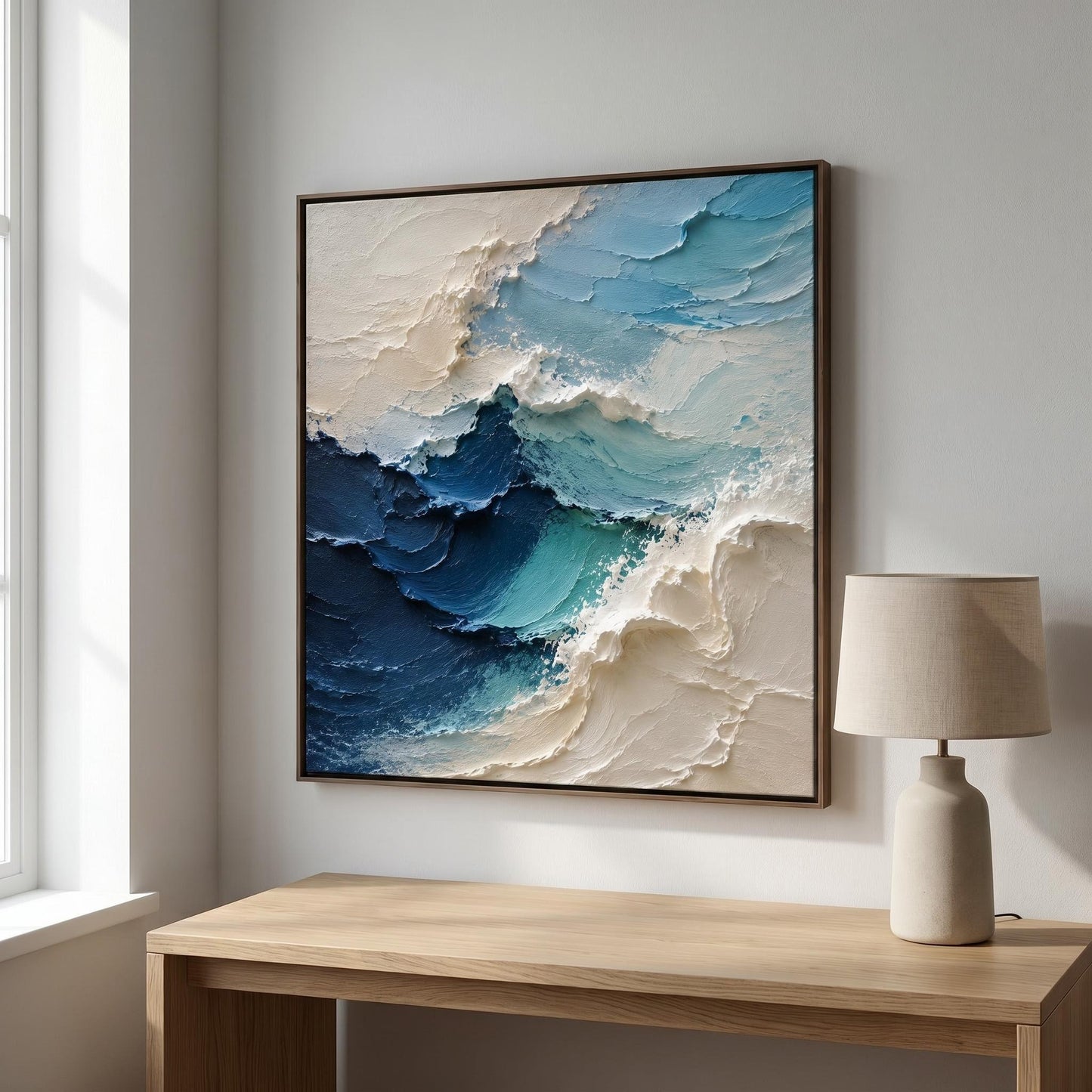 Abstract Art Painting - Textured Ocean Tide