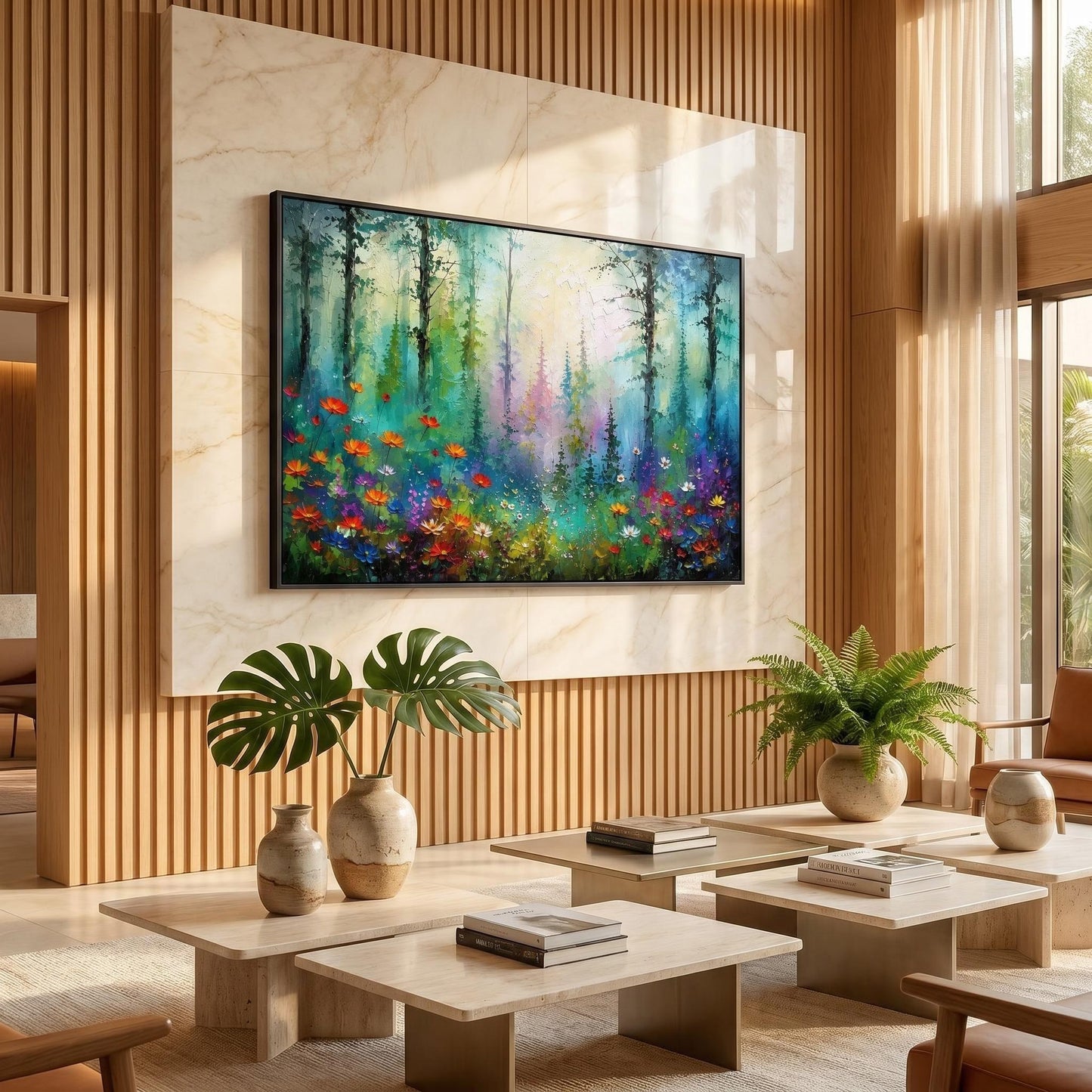 Colorful Painting - Enchanted Forest Floral