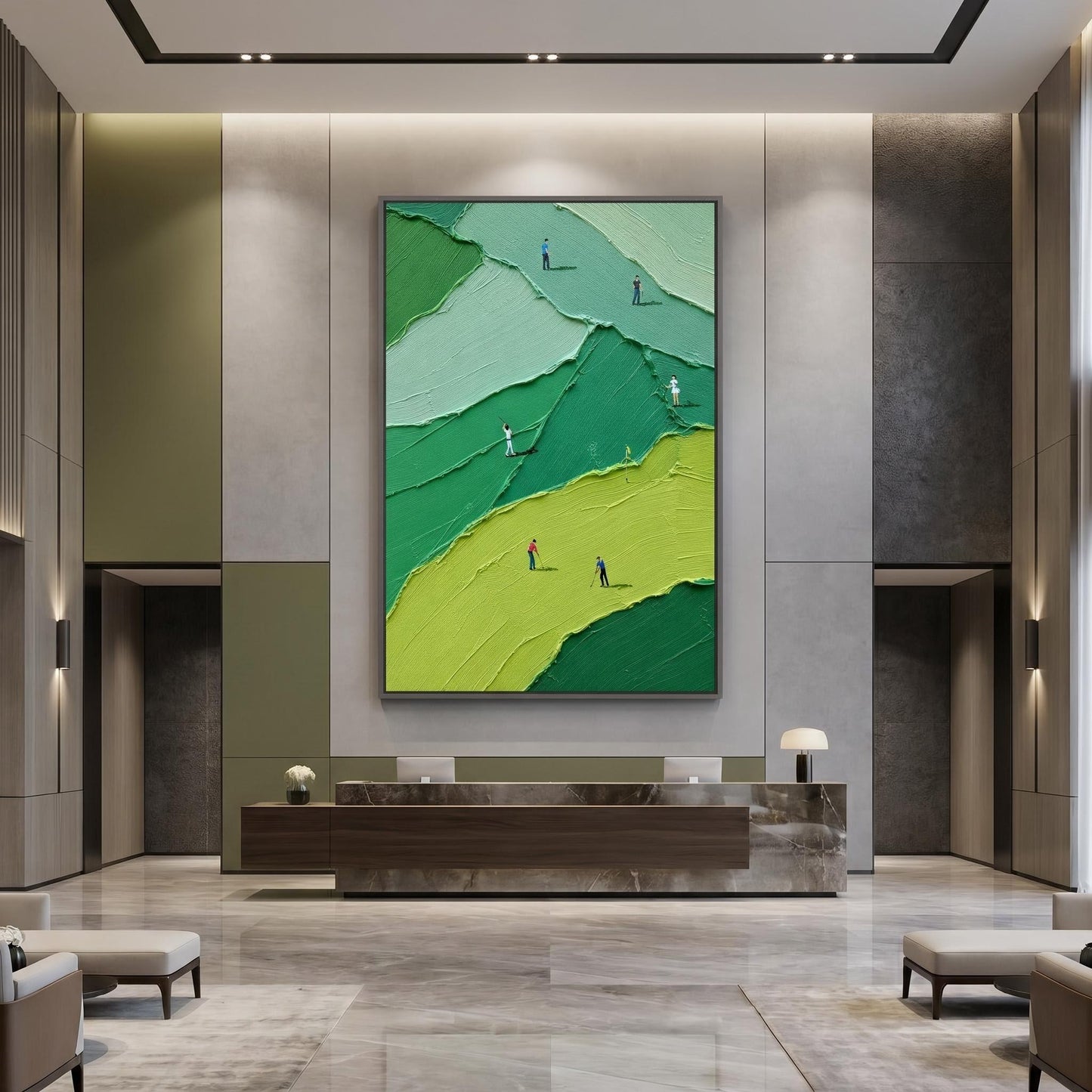 Minimalism - Textured Golf Stroll