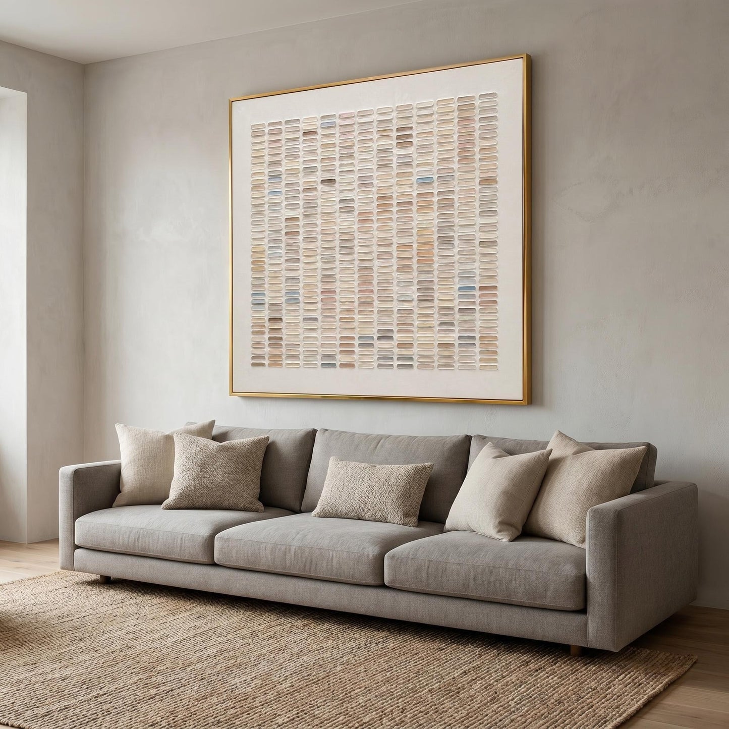 Wabi-Sabi Wall Art - Gradient Grid