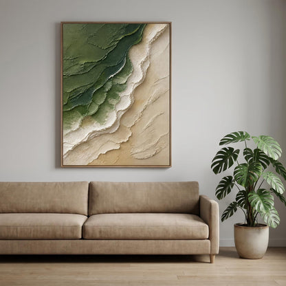 3D Textured Painting - Verdant Shoreline