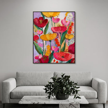 Colorful Painting - Vibrant Floral Bouquet