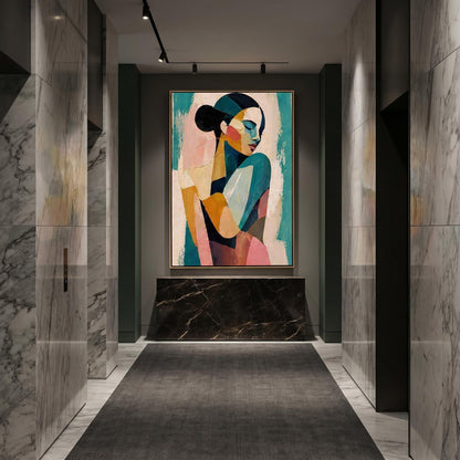 Abstract Art Painting - Serene Figure