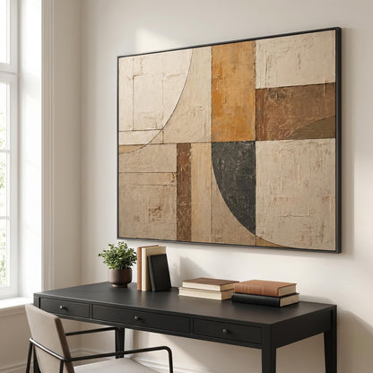 Wabi-Sabi Wall Art - Geometric Patina