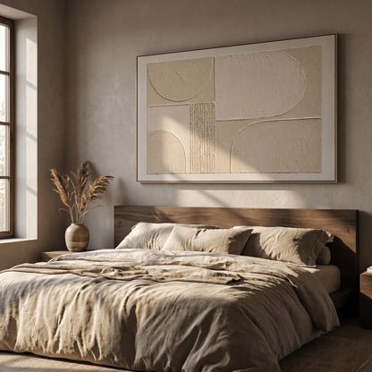 Wabi-Sabi Wall Art - Textured Arcs