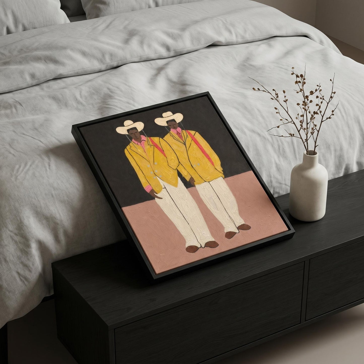 Colorful Painting - Yellow Jacket Duo
