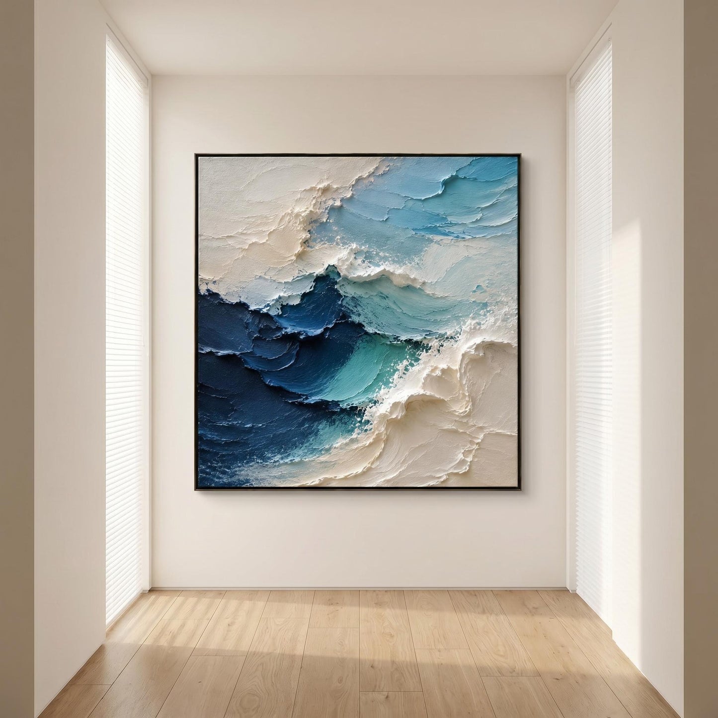 Abstract Art Painting - Textured Ocean Tide