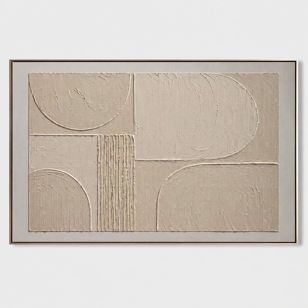Wabi-Sabi Wall Art - Textured Arcs