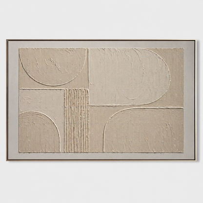 Wabi-Sabi Wall Art - Textured Arcs