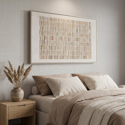 Wabi-Sabi Wall Art - Textured Grid