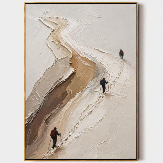3D Textured Painting - Mountain Traverse