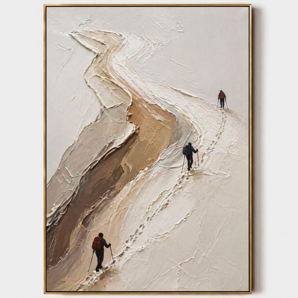 3D Textured Painting - Mountain Traverse