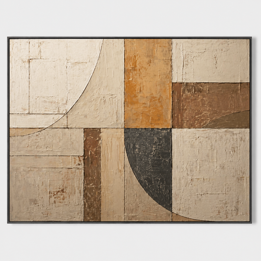 Wabi-Sabi Wall Art - Geometric Patina