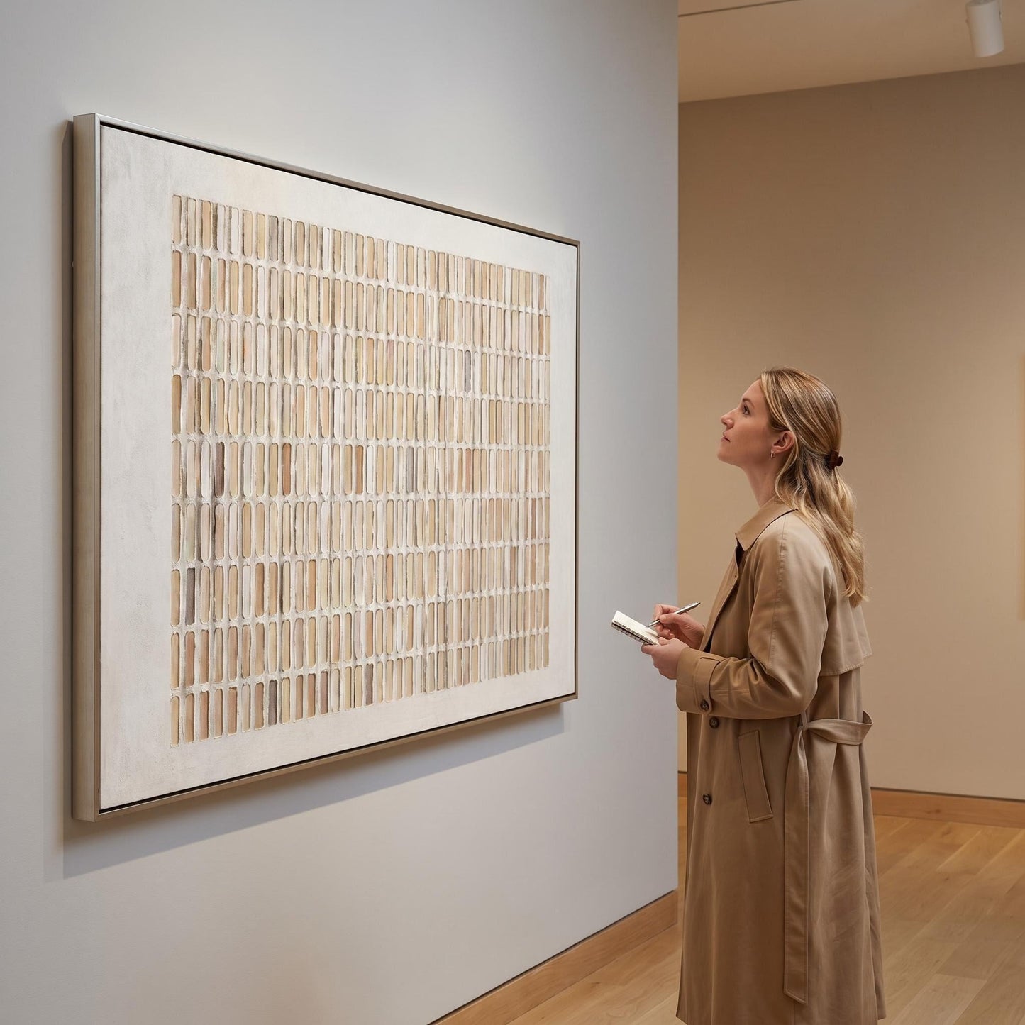 Wabi-Sabi Wall Art - Textured Grid