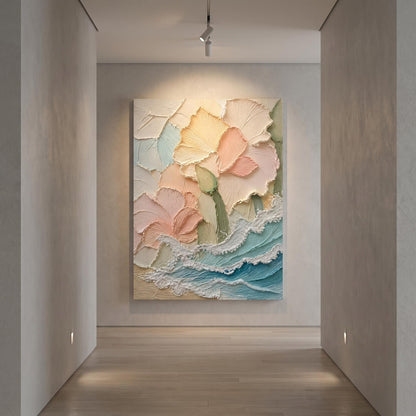 Minimalism - Pastel Floral Waves