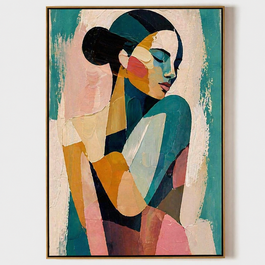 Abstract Art Painting - Serene Figure