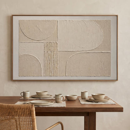 Wabi-Sabi Wall Art - Textured Arcs