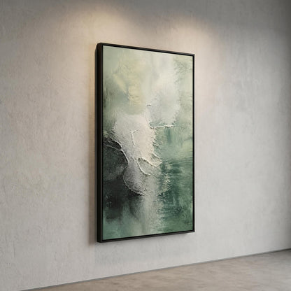 3D Textured Painting - Sage Green Mist
