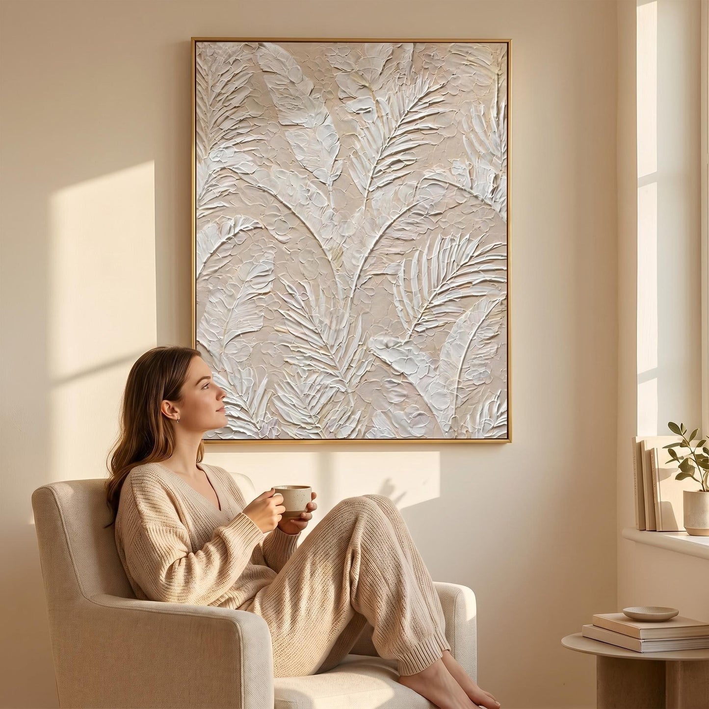 Wabi-Sabi Wall Art - Textured Palms