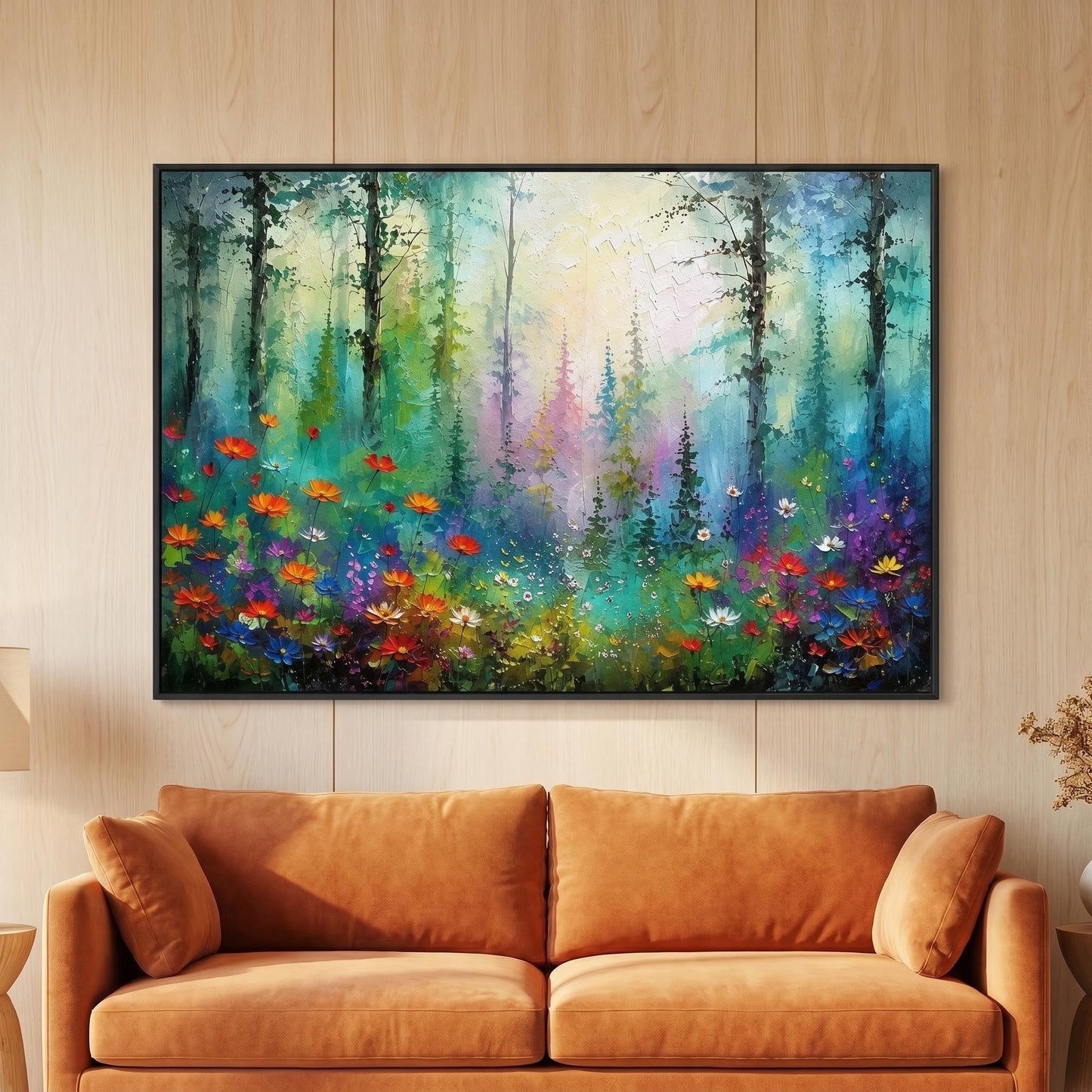 Colorful Painting - Enchanted Forest Floral