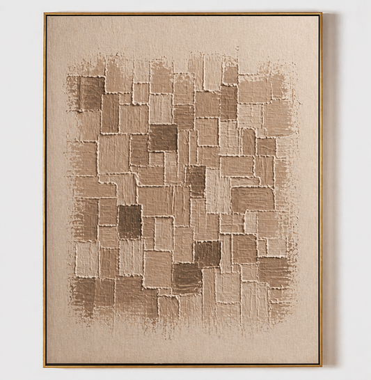 Wabi-Sabi Wall Art - Textured Mosaic