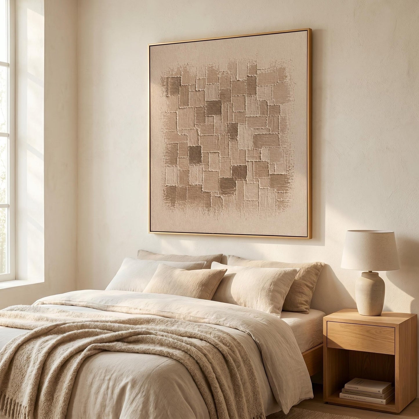 Wabi-Sabi Wall Art - Textured Mosaic