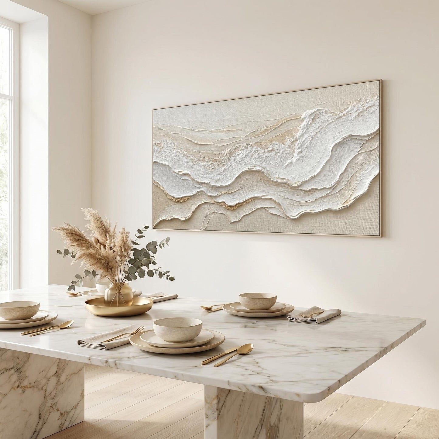 Wabi-Sabi Wall Art - Textured Tides
