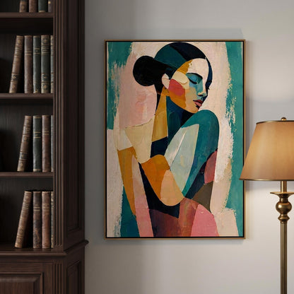 Abstract Art Painting - Serene Figure