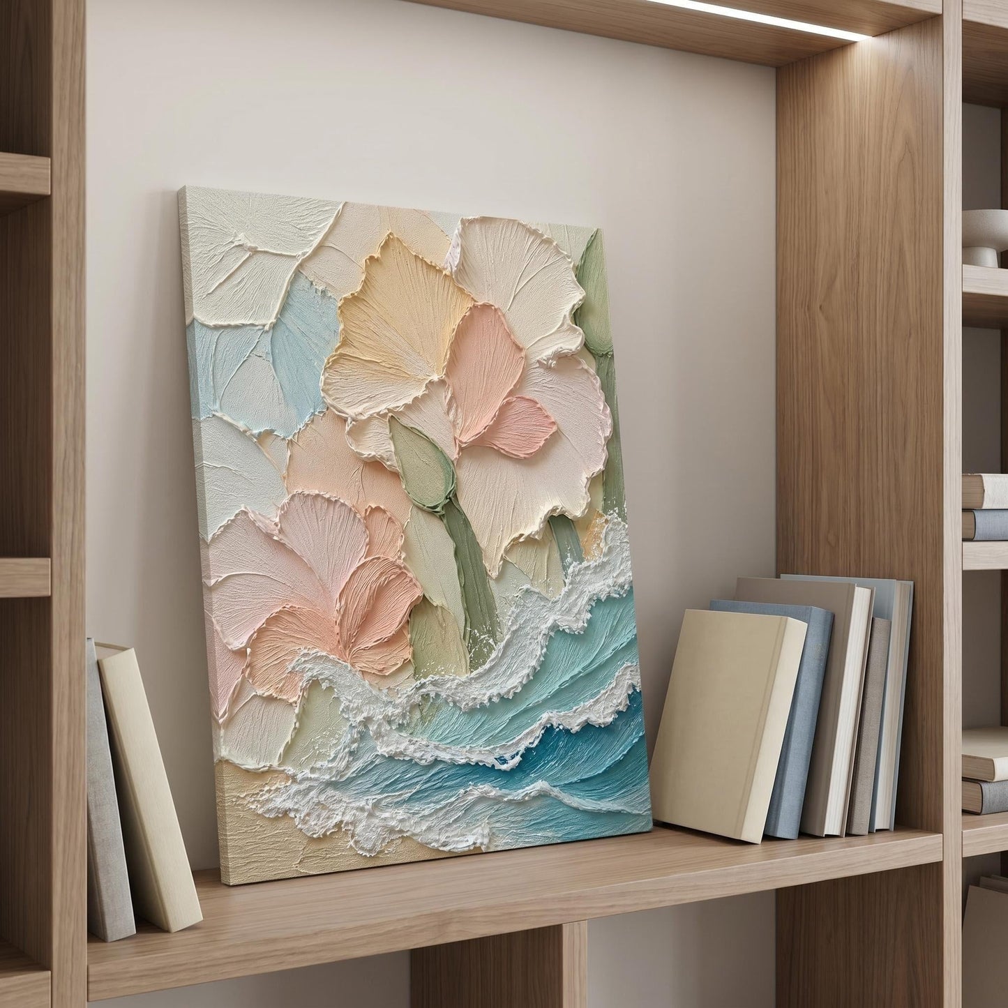 Minimalism - Pastel Floral Waves