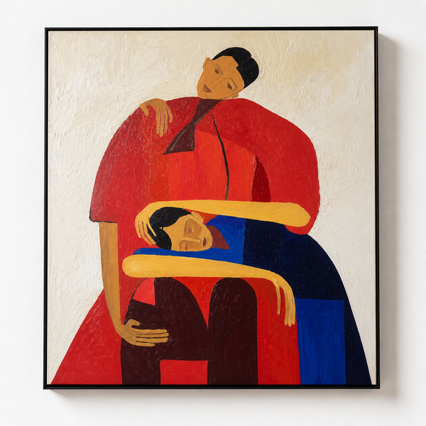 Colorful Painting- Tender Embrace