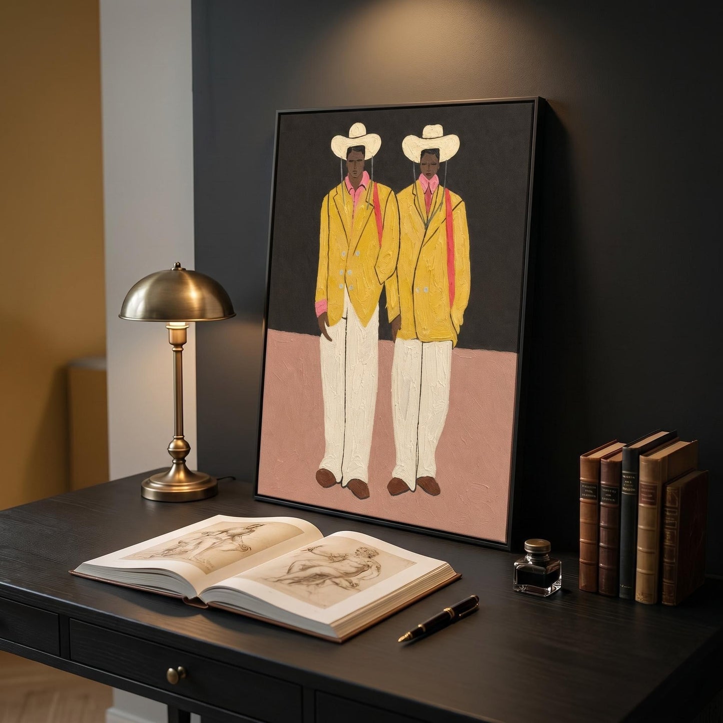 Colorful Painting - Yellow Jacket Duo
