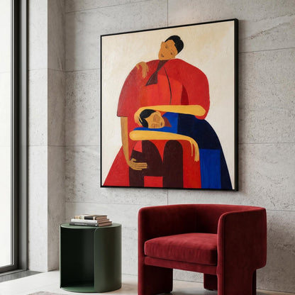 Colorful Painting- Tender Embrace