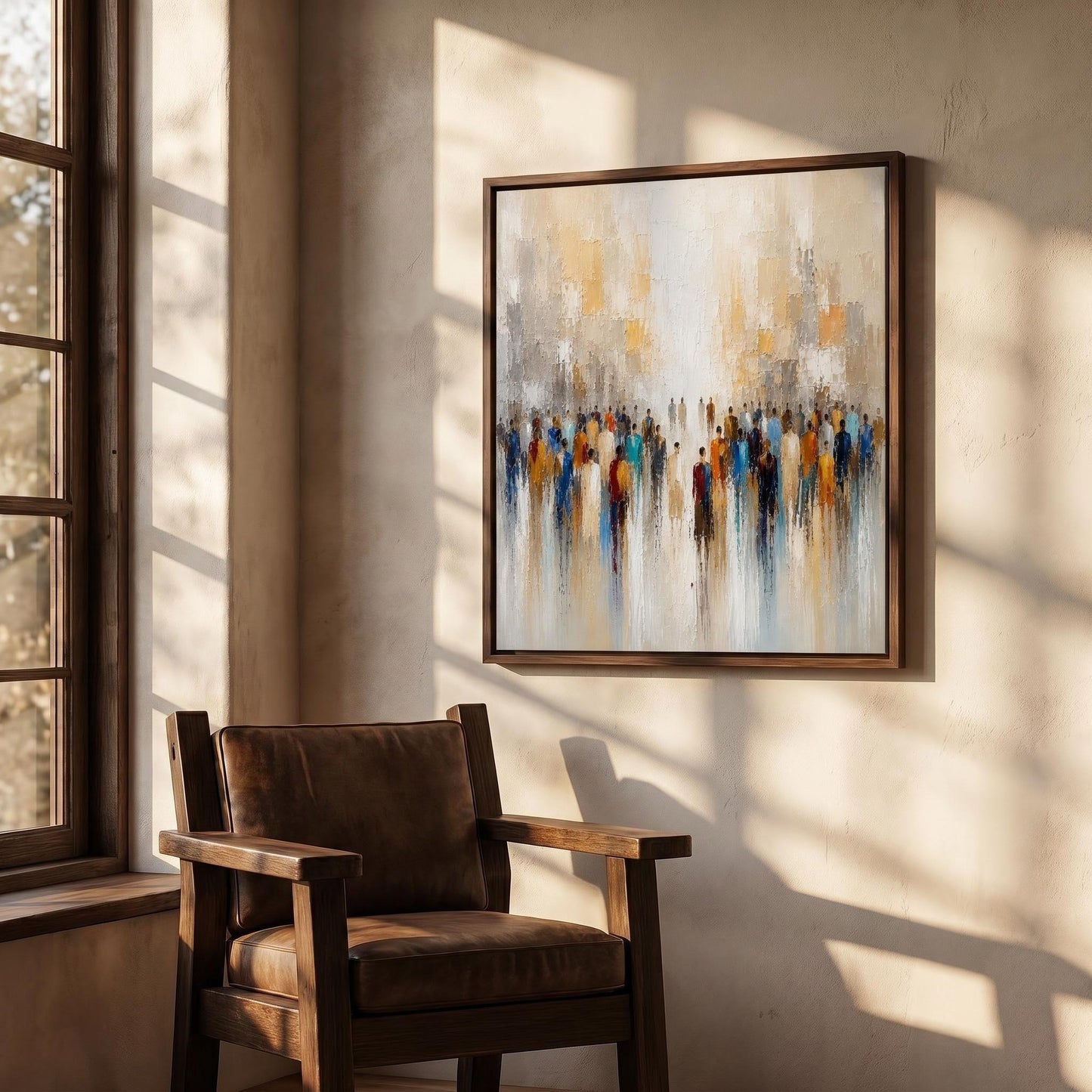 Abstract Art Painting - Collective Light Flow