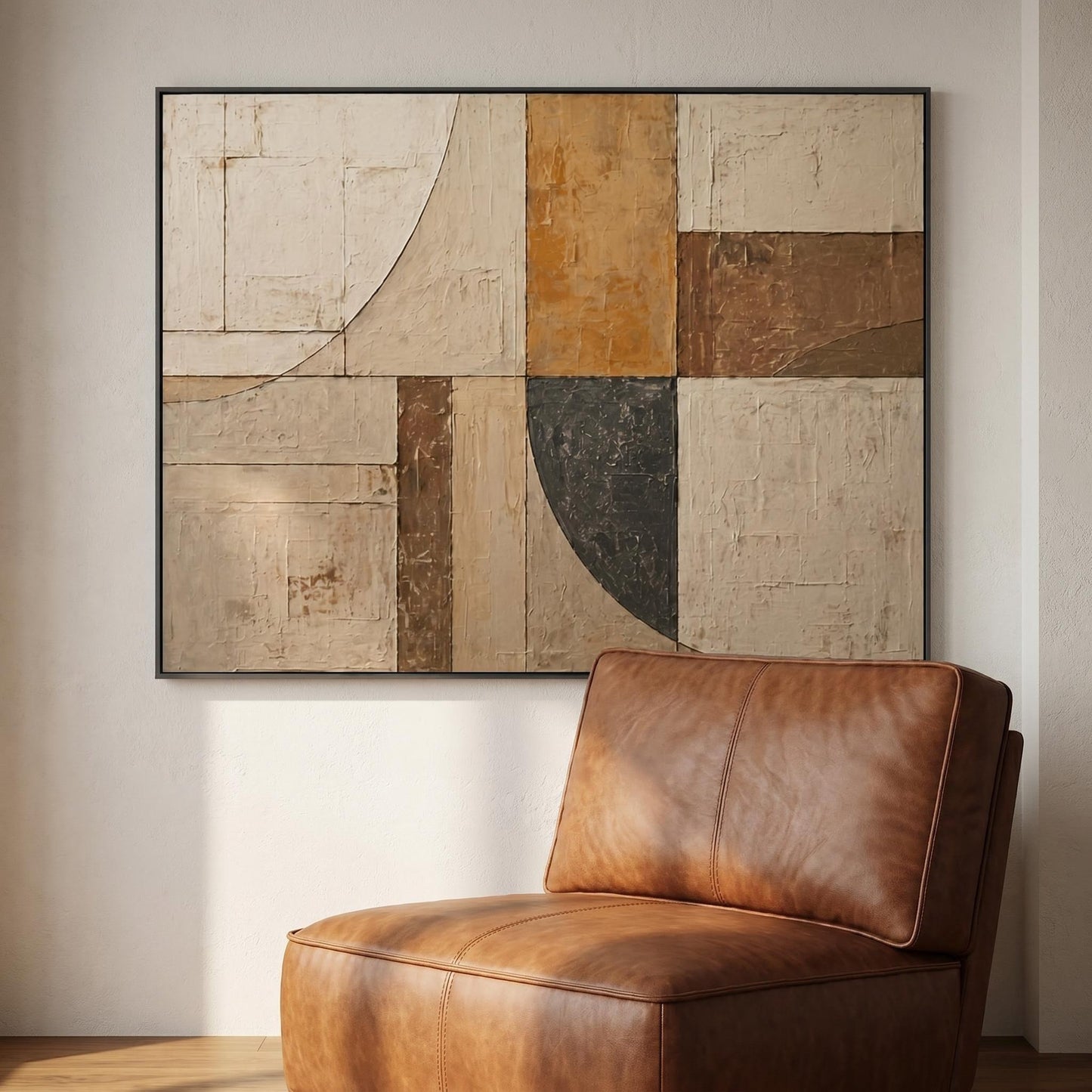 Wabi-Sabi Wall Art - Geometric Patina
