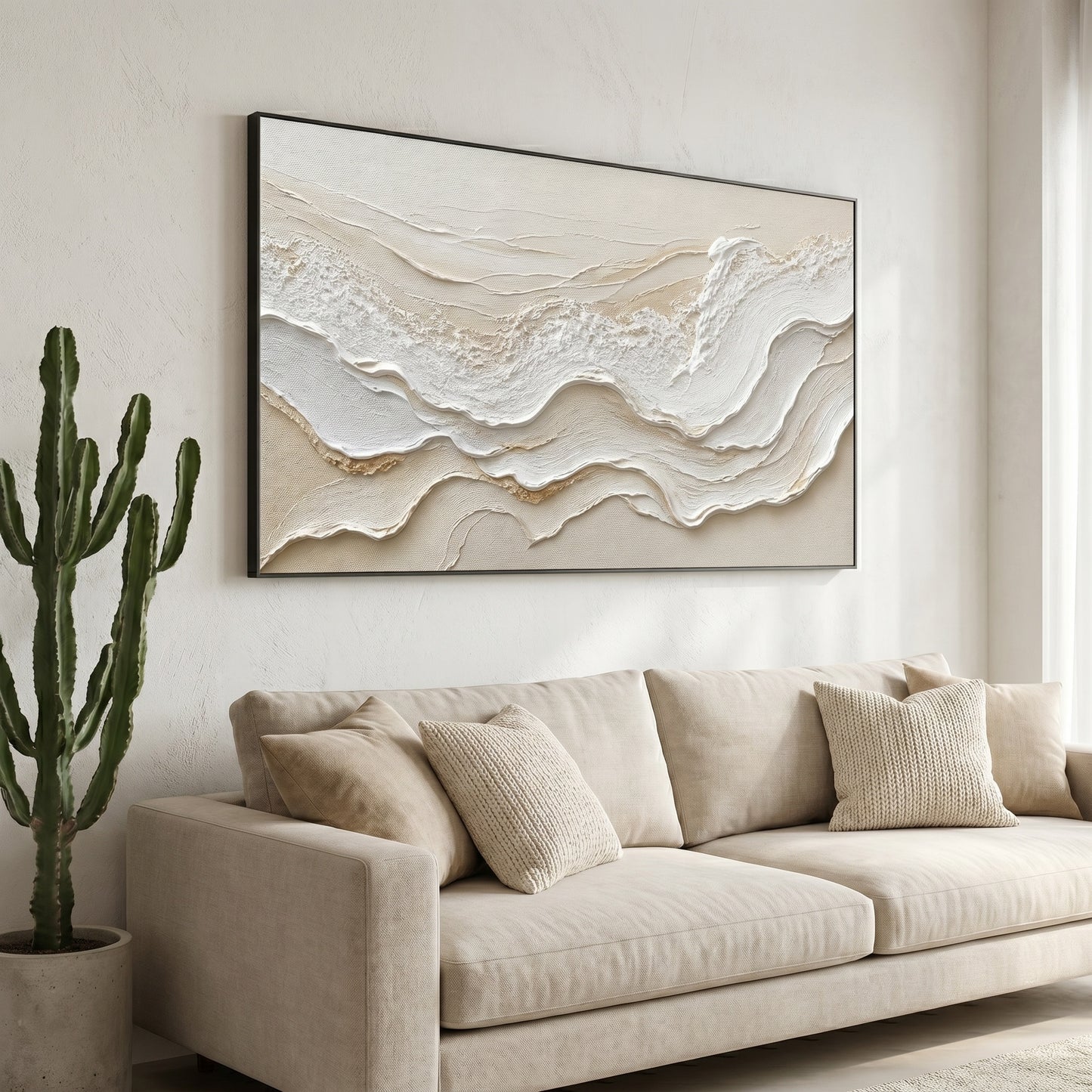 Wabi-Sabi Wall Art - Textured Tides