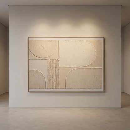 Wabi-Sabi Wall Art - Textured Arcs