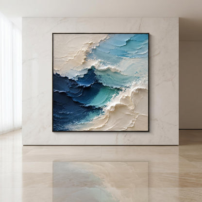 Abstract Art Painting - Textured Ocean Tide
