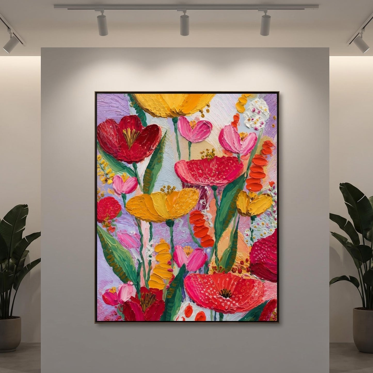 Colorful Painting - Vibrant Floral Bouquet