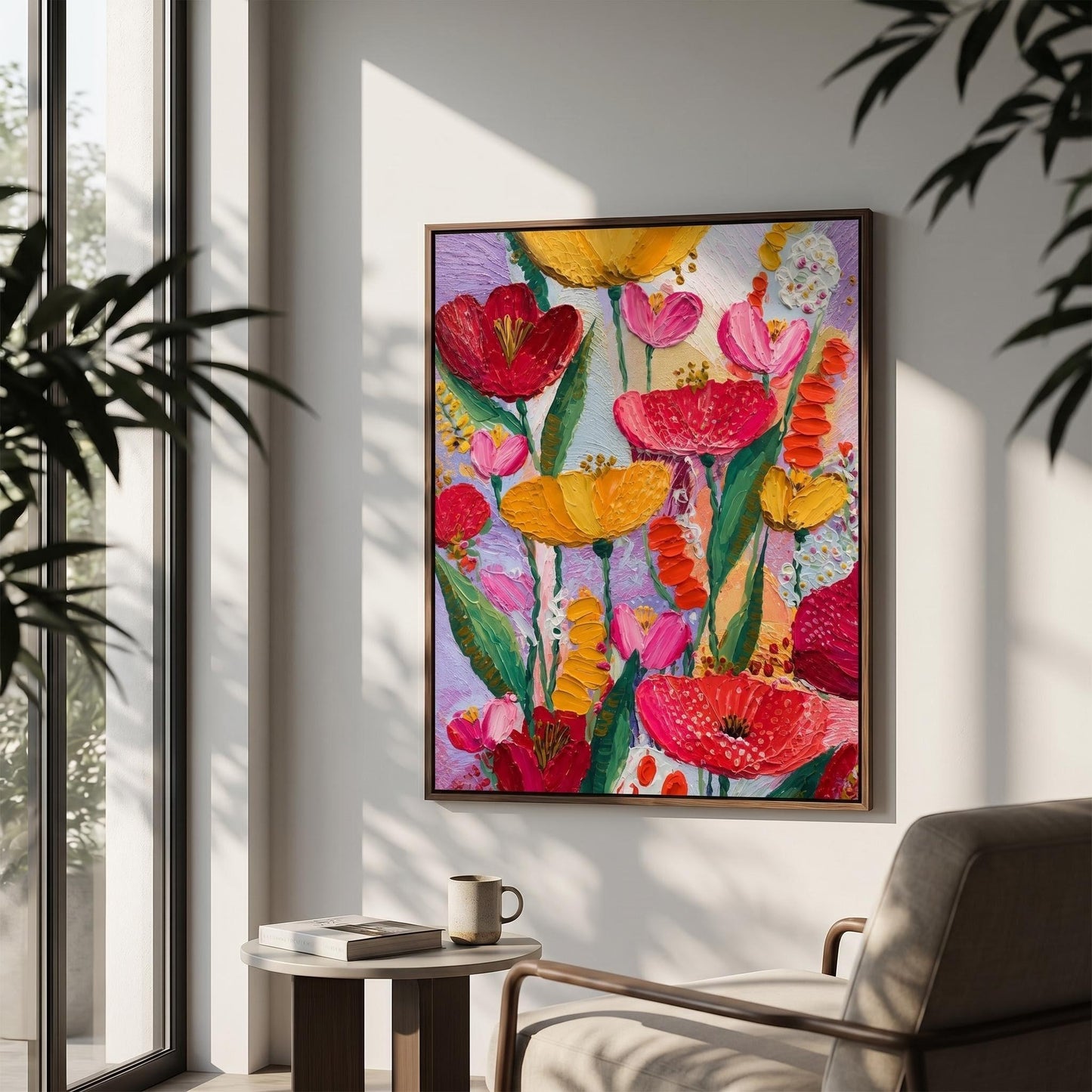 Colorful Painting - Vibrant Floral Bouquet