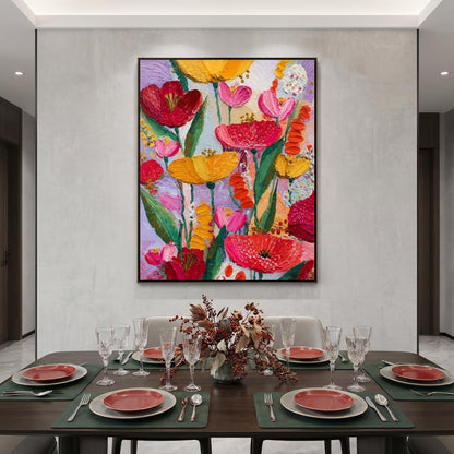 Colorful Painting - Vibrant Floral Bouquet