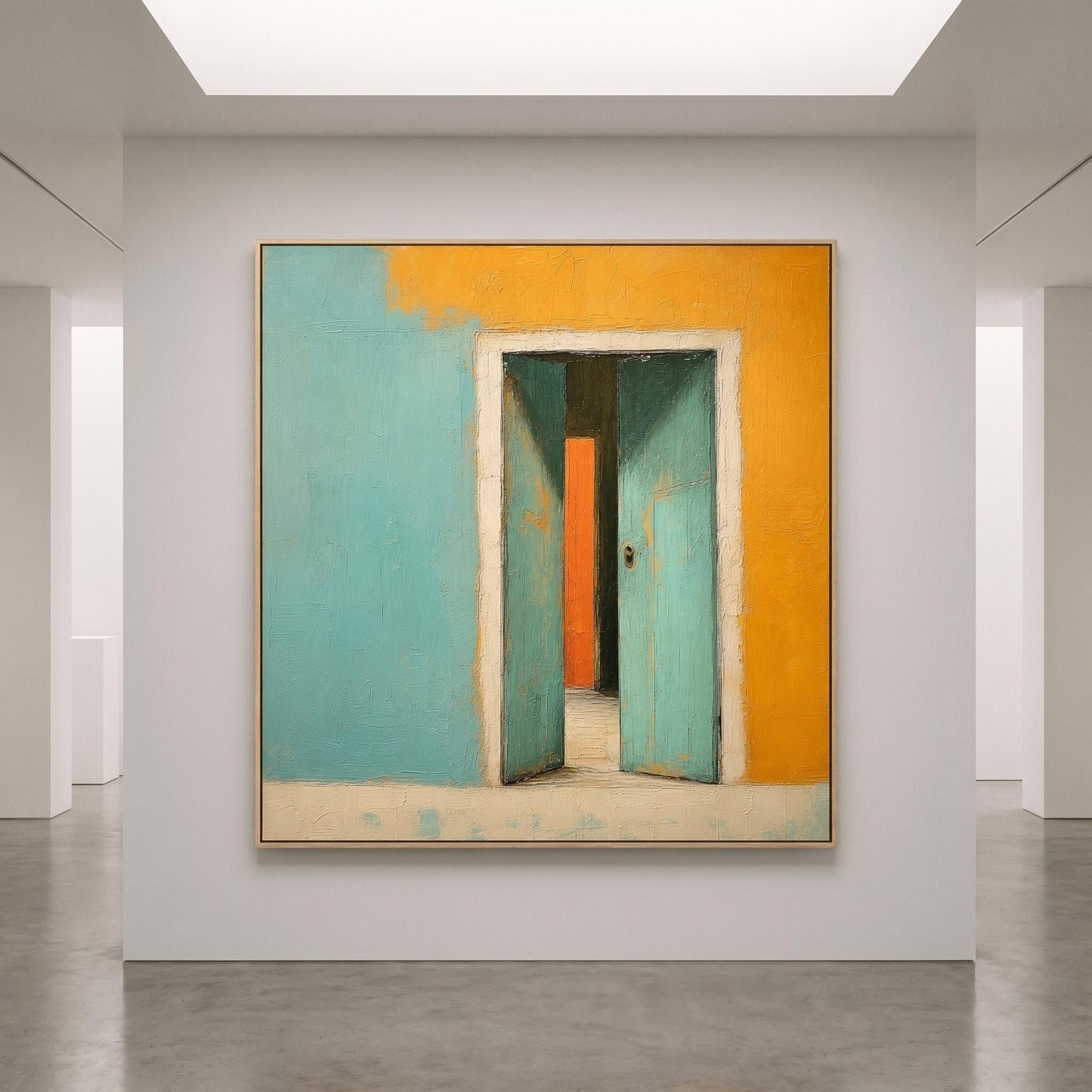 Abstract Art Painting - Minimalist Doorway Palette