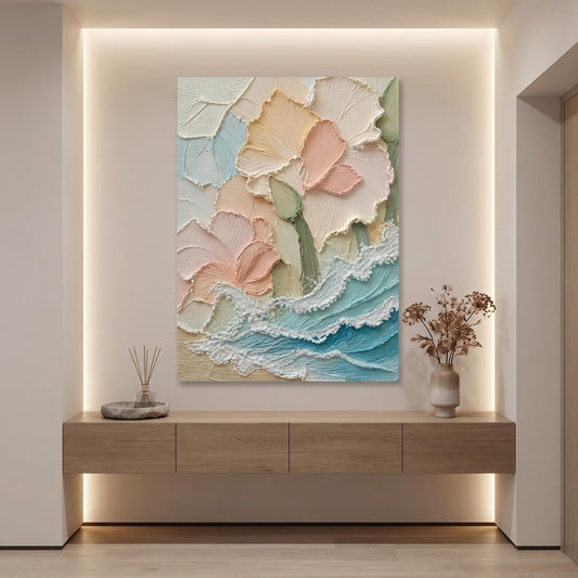 Minimalism - Pastel Floral Waves